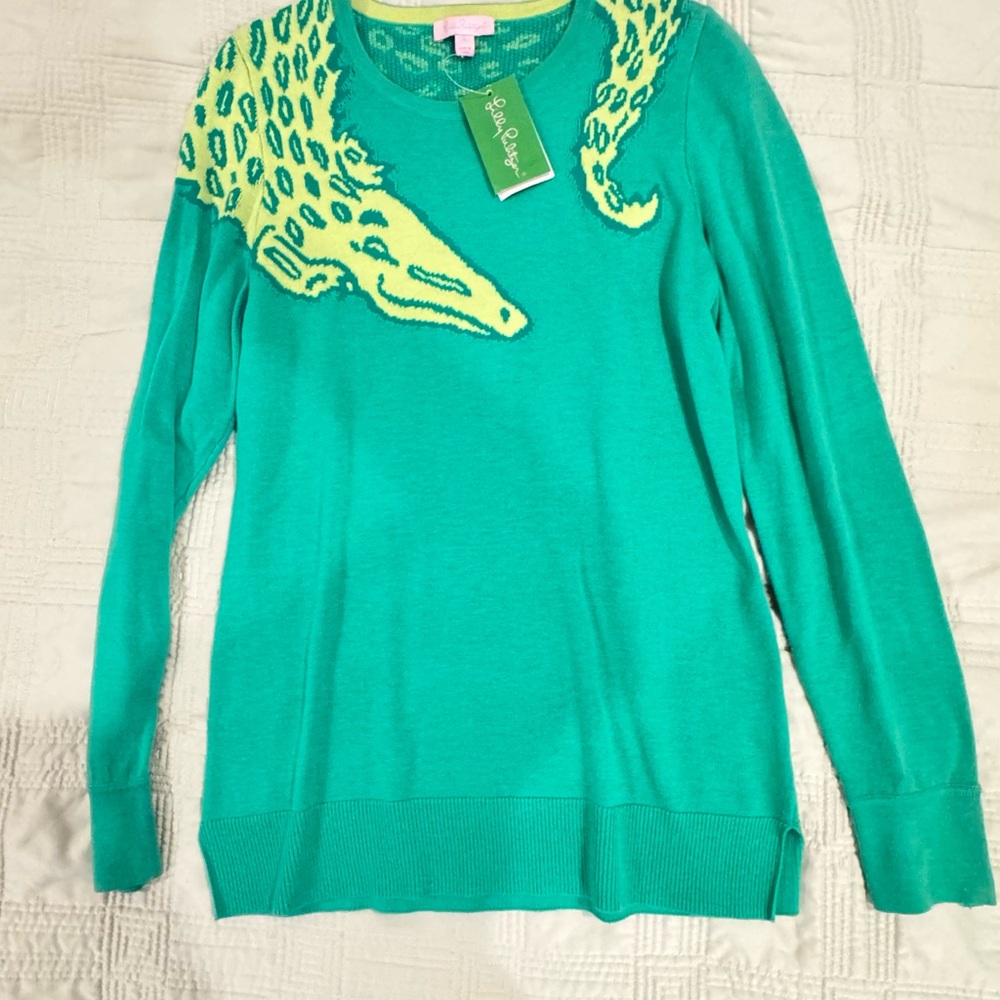NWT! Lilly Pulitzer Gator Sweater - Large